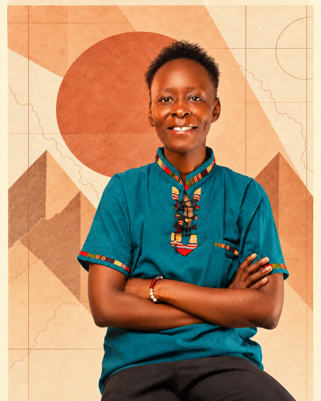 Illustrated portrait of Francisca Kinyanyi