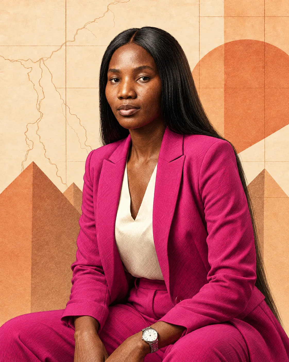 Illustrated portrait of Faith Mukumbiri