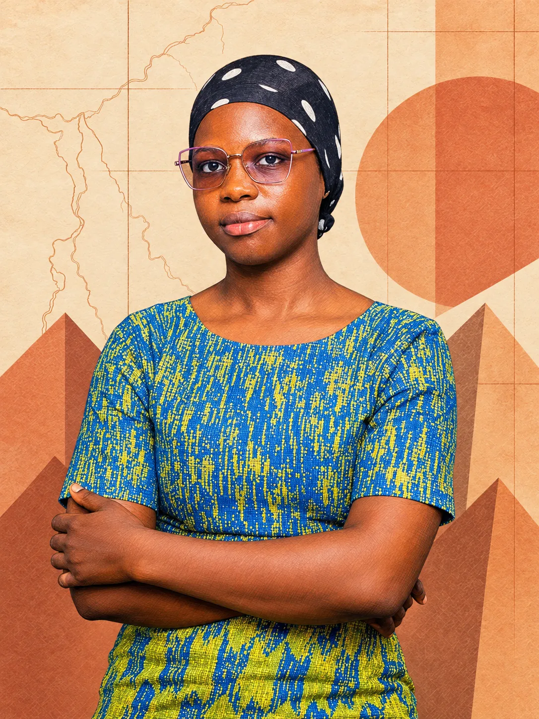Illustrated portrait of Salmata Wunnam Amadu