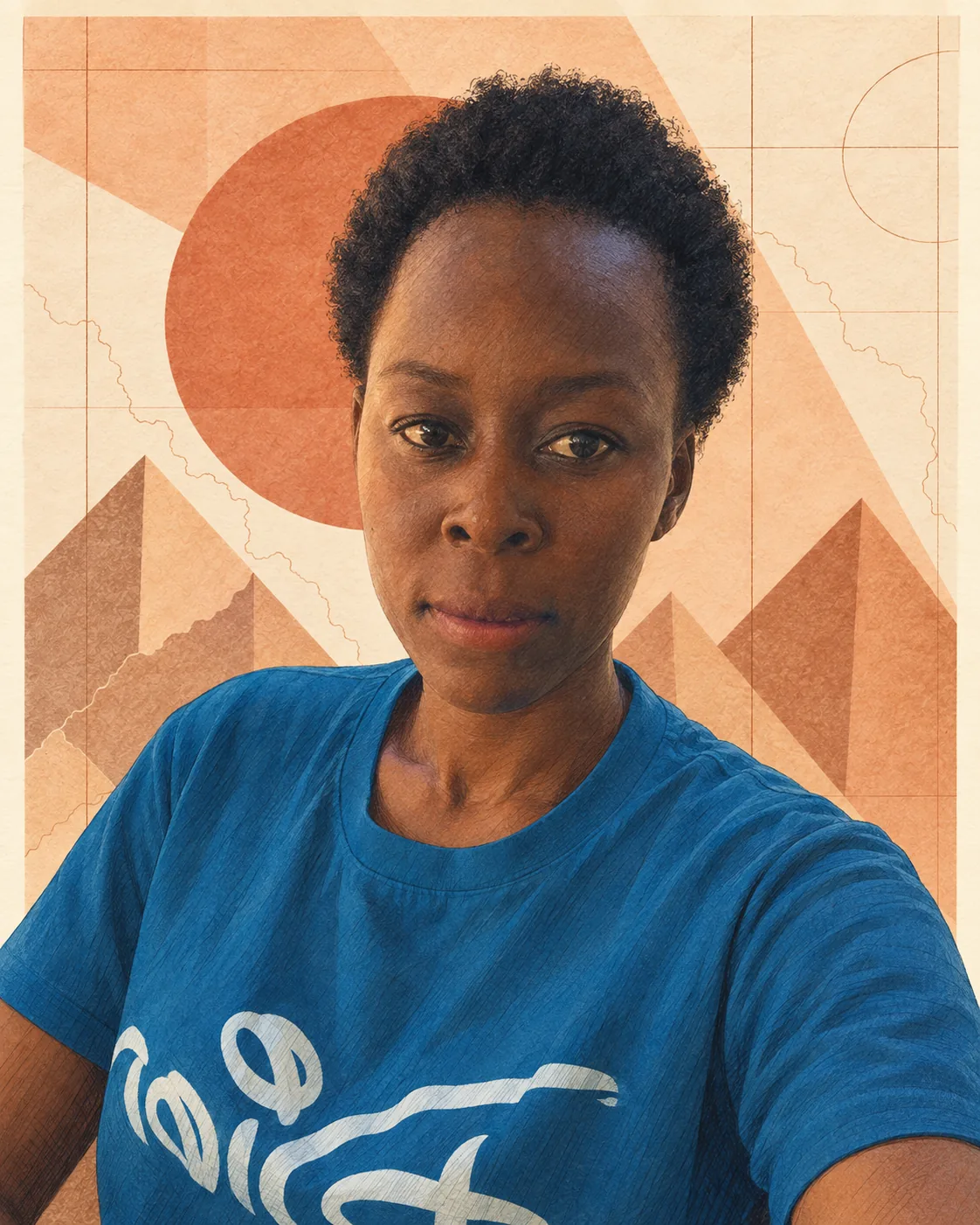 Illustrated portrait of Francisca Kinyanyi
