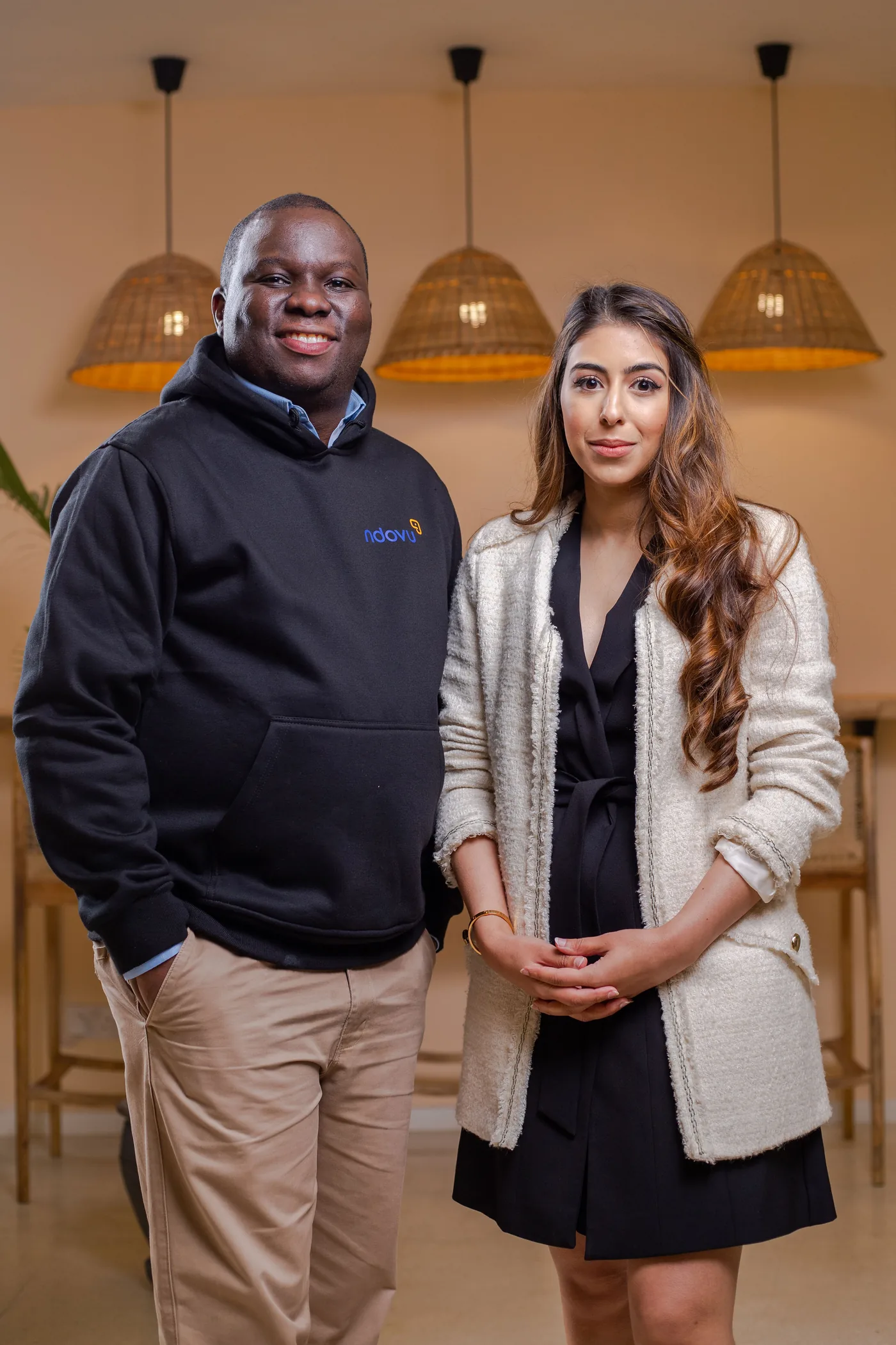 Two Ndovu team members photographed together