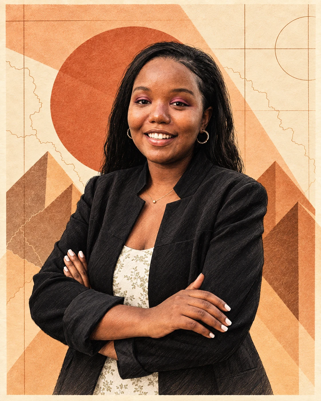 Illustrated portrait of Ineza Denyse